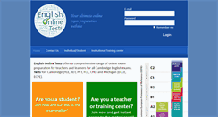 Desktop Screenshot of englishonlinetests.com